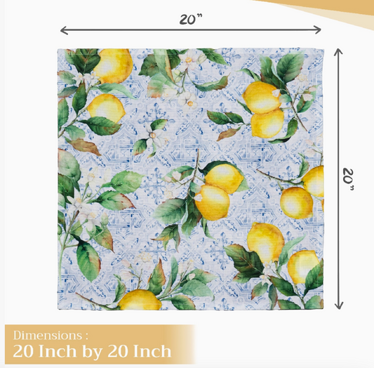 Citrus Napkins 100% Cotton 20" X 20" - Set of 4
