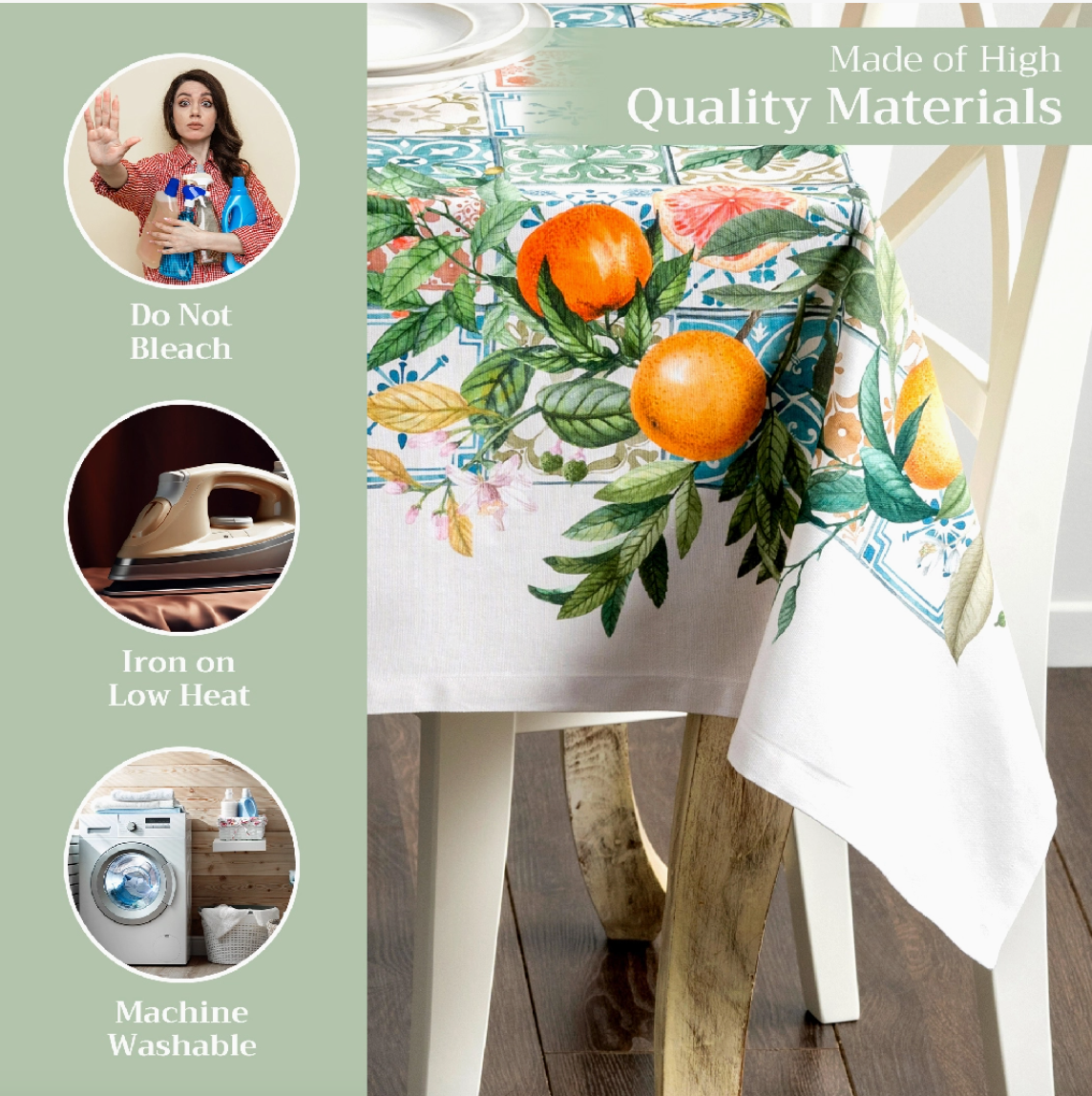 Agrume - 100% Cotton Tablecloths Asst. Sizes