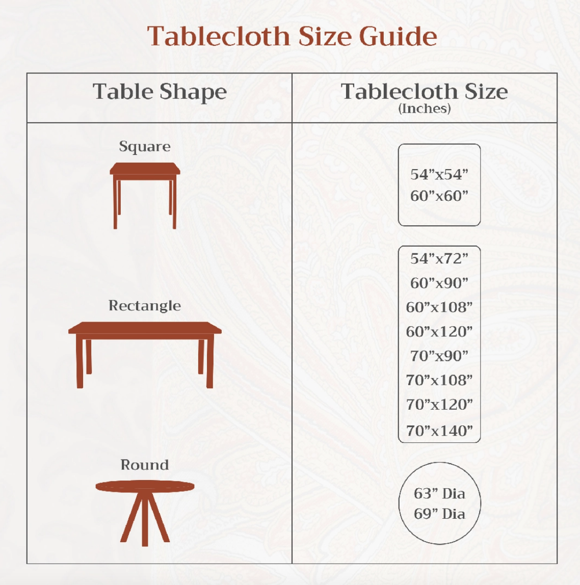 Agrume - 100% Cotton Tablecloths Asst. Sizes
