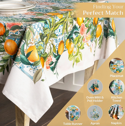 Agrume - 100% Cotton Tablecloths Asst. Sizes