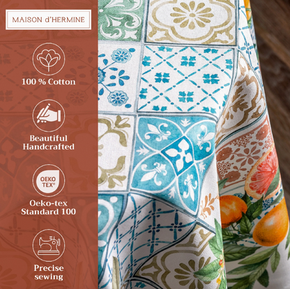 Agrume - 100% Cotton Tablecloths Asst. Sizes