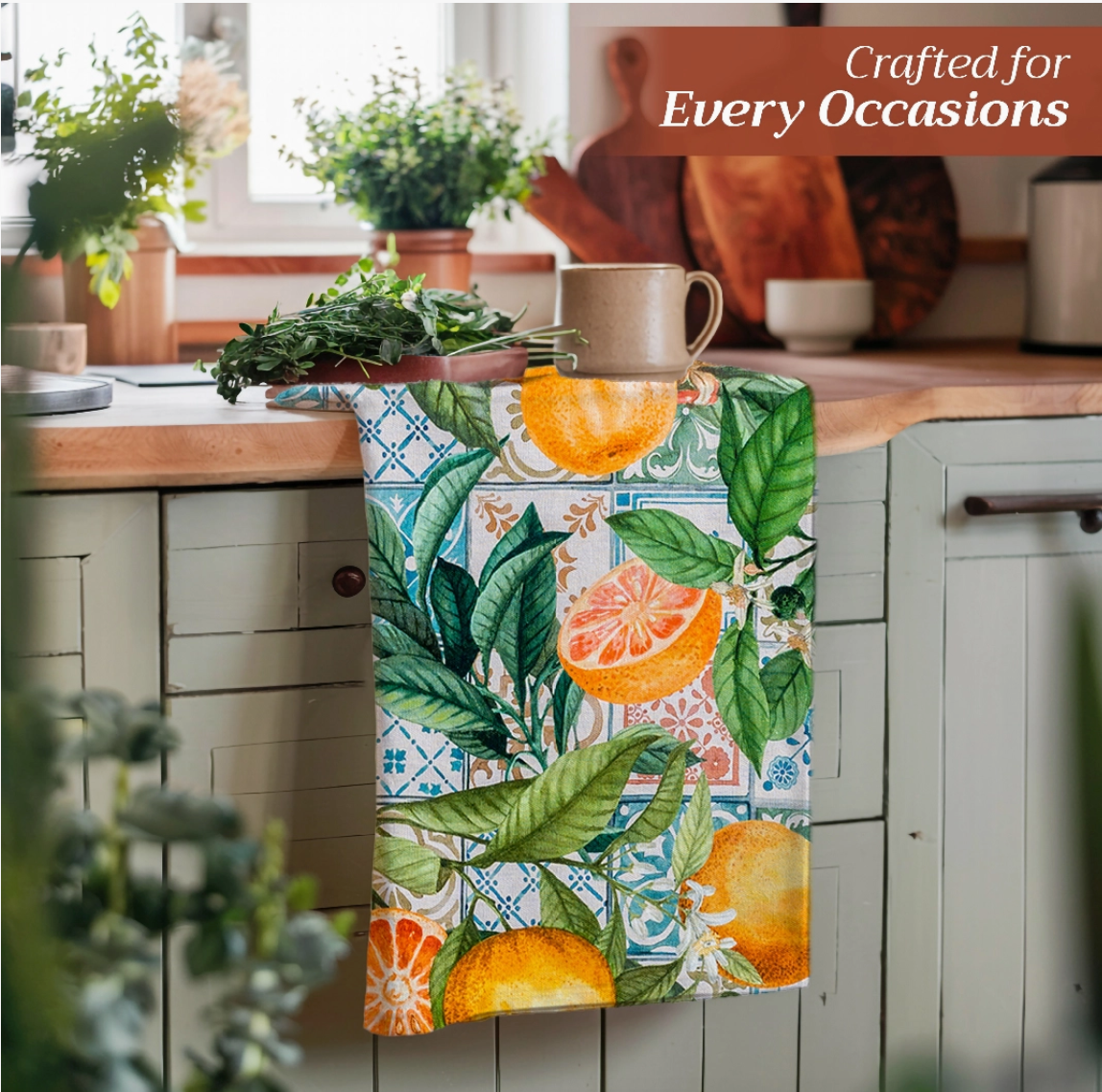 Agrume - Kitchen Towels 100% Cotton - Set of 3