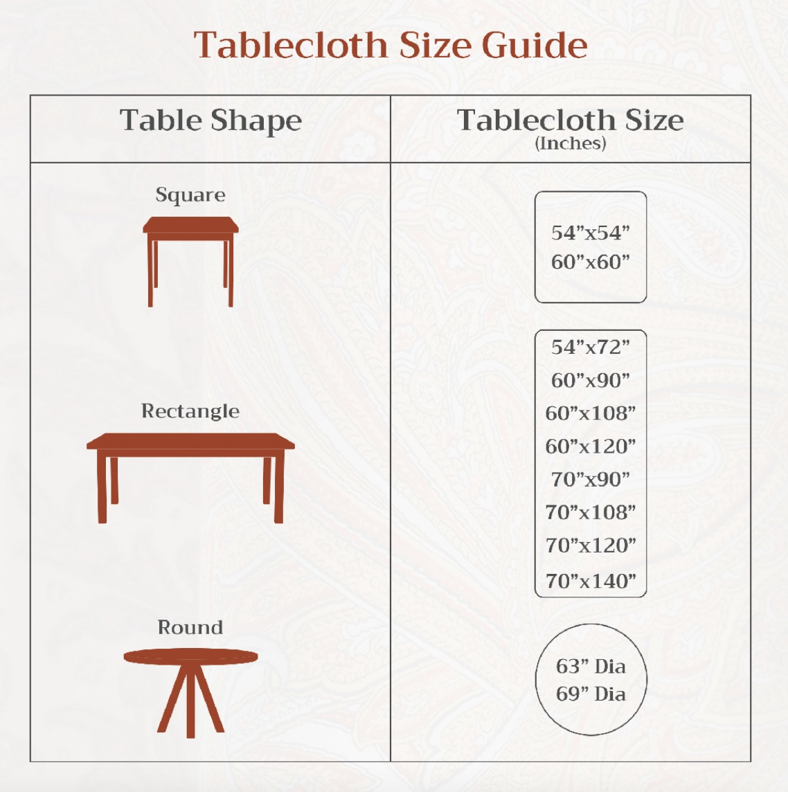 Citrus - 100% Cotton Tablecloths Asst. Sizes