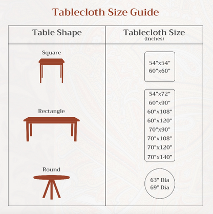 Citrus - 100% Cotton Tablecloths Asst. Sizes