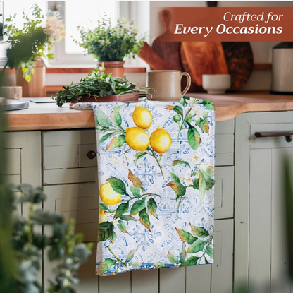 Citrus Kitchen Towels 100% Cotton - Set of 3