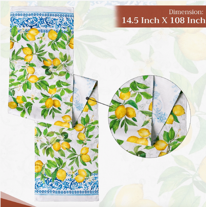 Cedrat- Table Runner 100% Cotton - Double Layer