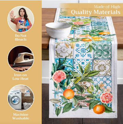 Agrume - Table Runner 100% Cotton - Double Layer