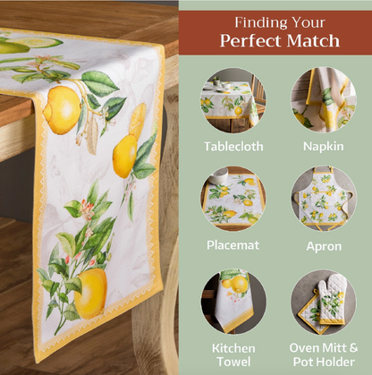 Limoncello - Table Runner 100% Cotton - Double Layer