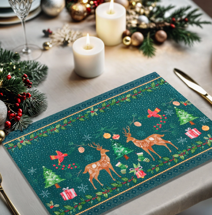 Hygge - Placemats Set of 4 100% Cotton 13" X 19"