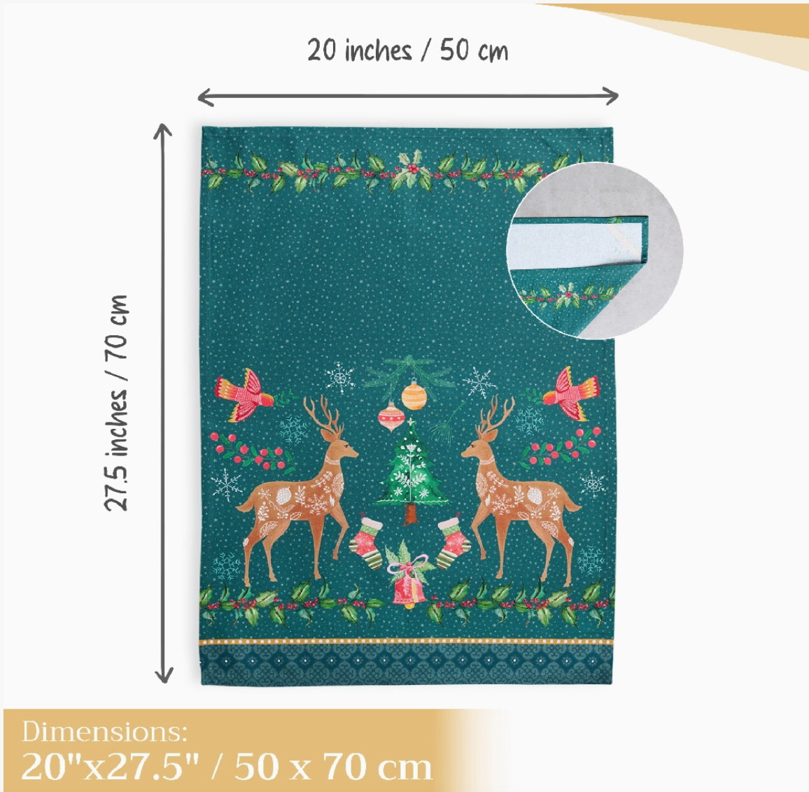 Hygge - Kitchen Towels 100% Cotton - Set of 3