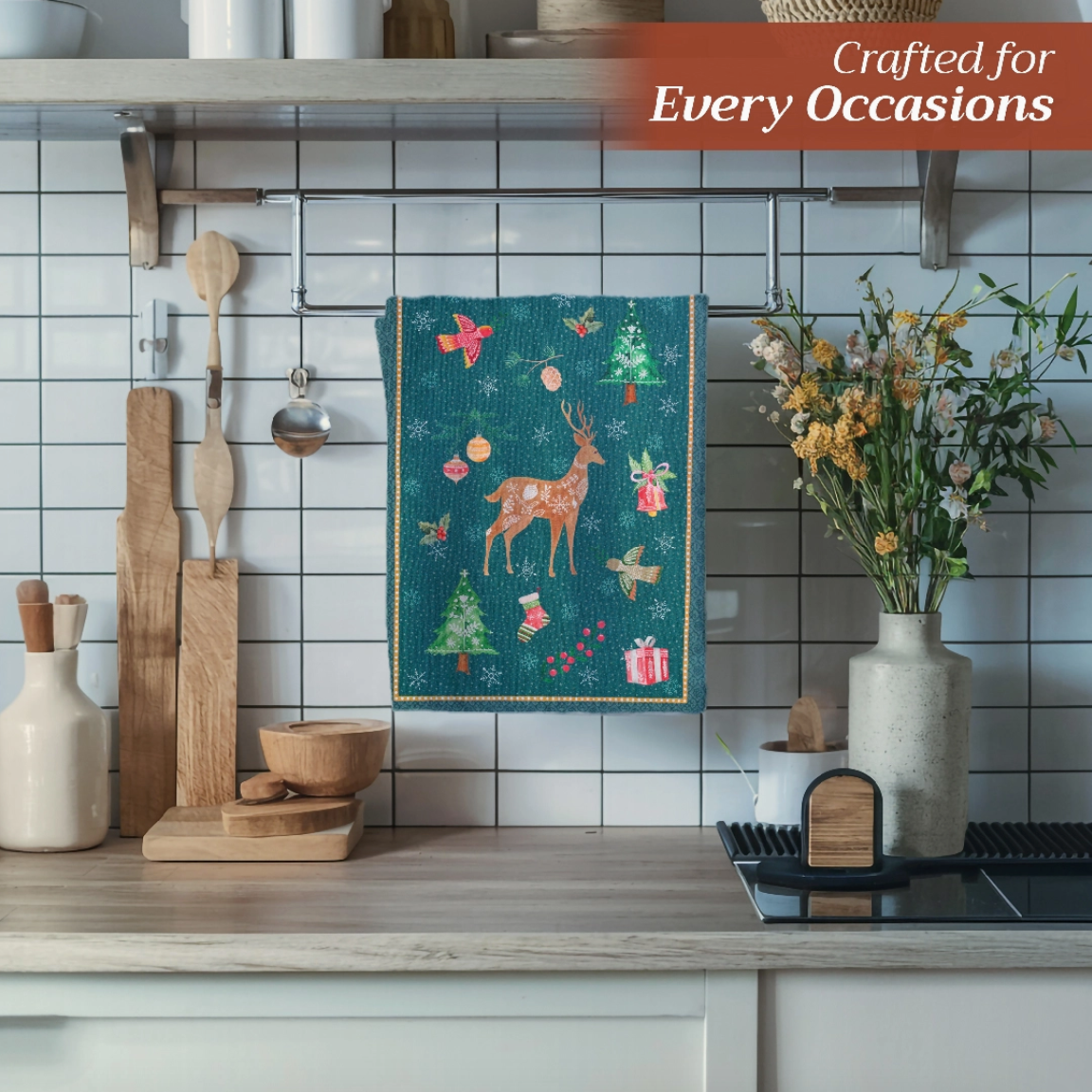 Hygge - Kitchen Towels 100% Cotton - Set of 3