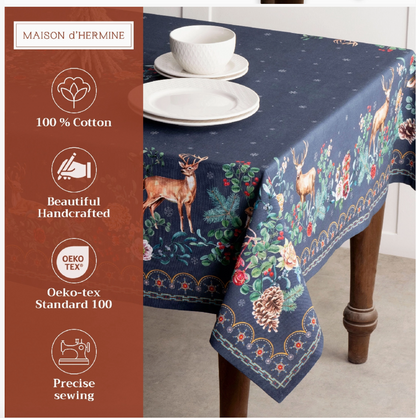 Christmas Joy - 100% Cotton Tablecloths Asst. Sizes