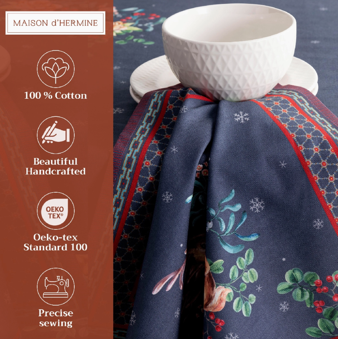 Christmas Joy - Napkins 100% Cotton 20" X 20" - Set of 4