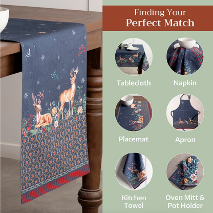 Christmas Joy - Table Runner 100% Cotton - Double Layer