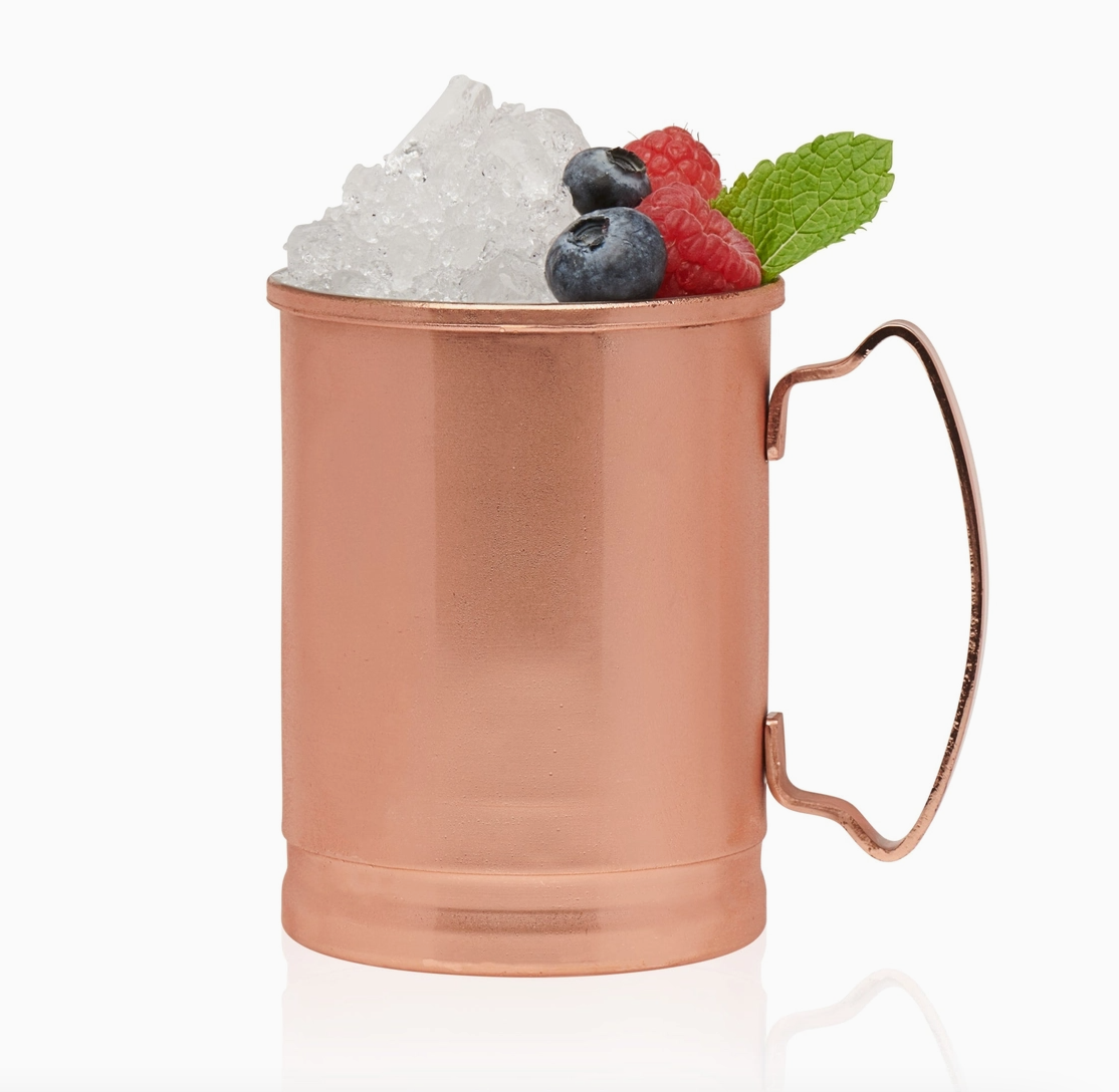 Libbey Moscow Mule Copper Mugs, 14-ounce, Set of 4