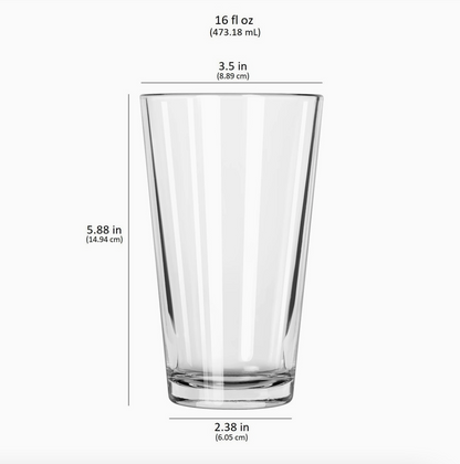 Libbey Bar Essentials Tumbler Glasses, 16 Ounce, Set of 6