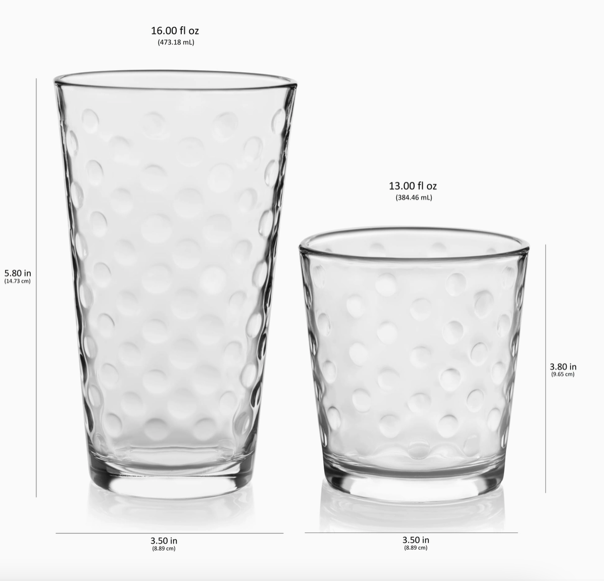 Libbey Awa 16 Piece Tumblers and Rocks Glass Set