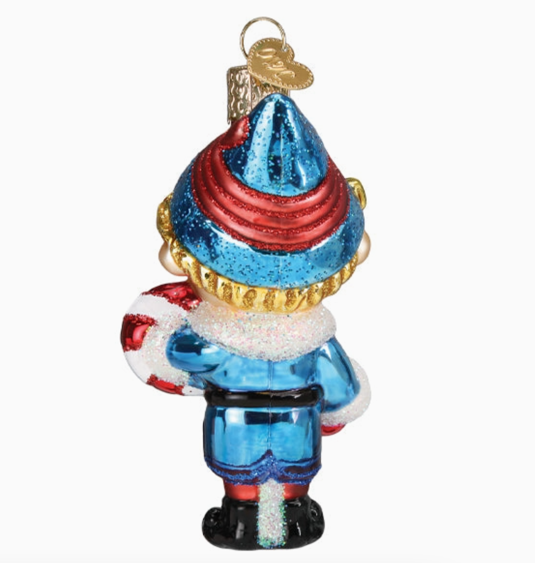 Hermey the Elf Ornament Blown Glass Ornament
