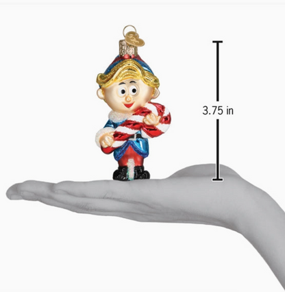 Hermey the Elf Ornament Blown Glass Ornament
