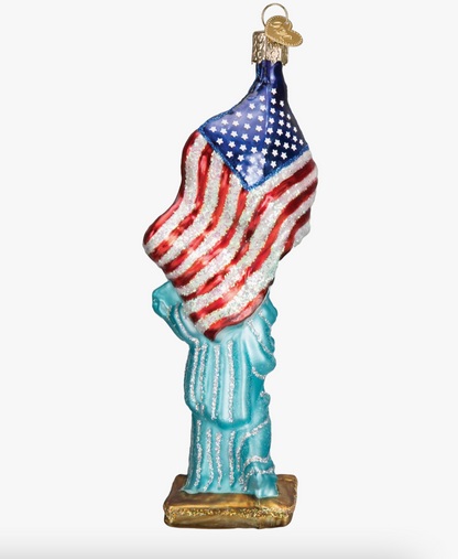 Statue of Liberty Blown Glass Ornament