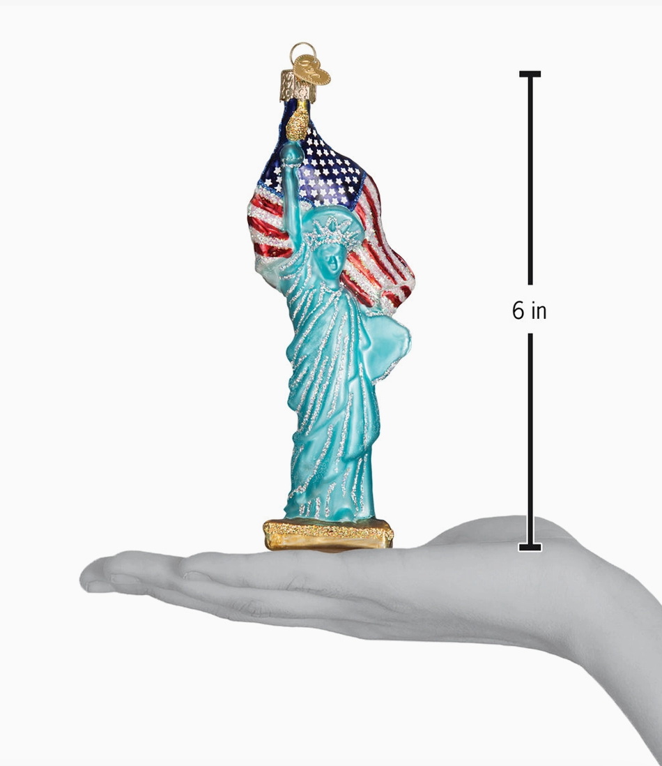 Statue of Liberty Blown Glass Ornament