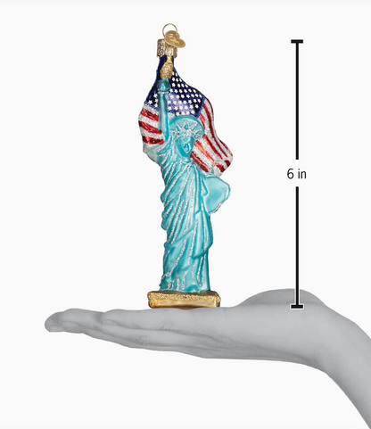 Statue of Liberty Blown Glass Ornament