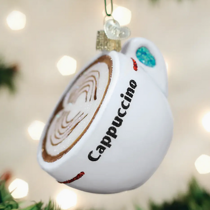 Cappuccino Blown Glass Ornament
