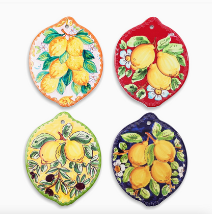 Set of 4 Lemon Tile Coasters
