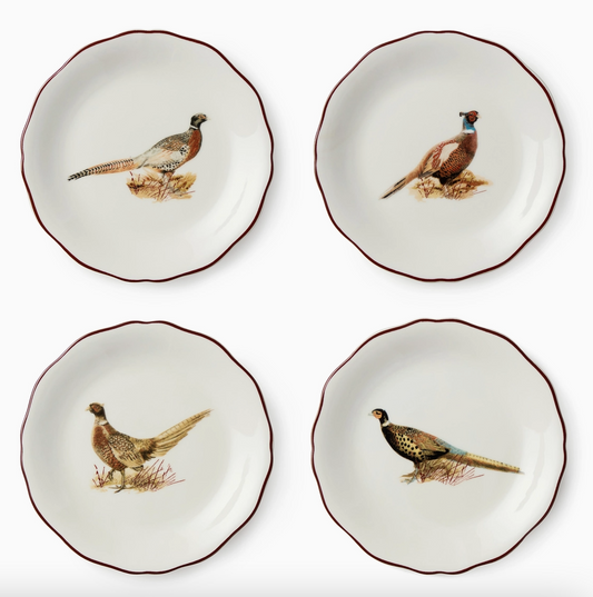 Pheasant Grove Canape Plates - NY Gift Boutique