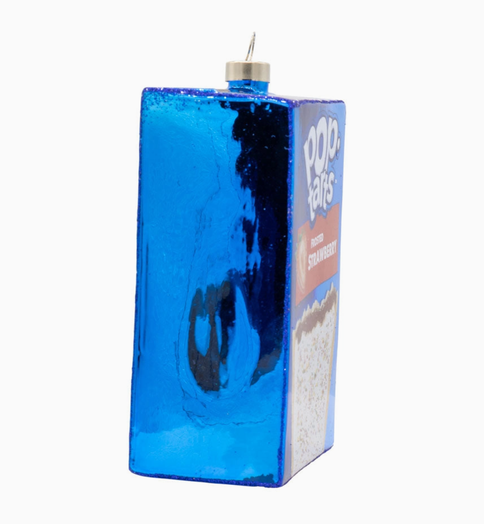 Pop-Tarts Frosted Strawberry Box Glass Christmas Ornament – Officially Licensed
