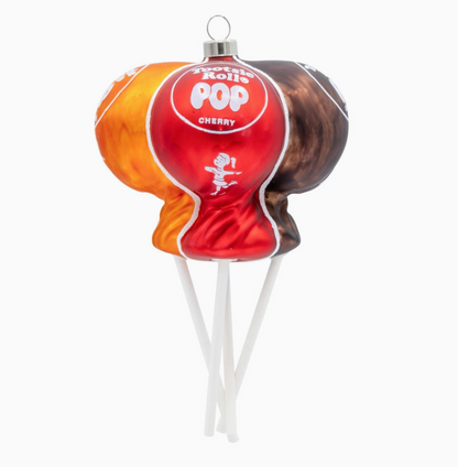 Tootsie Roll Bunch Pops Glass Christmas Ornament – Officially Licensed