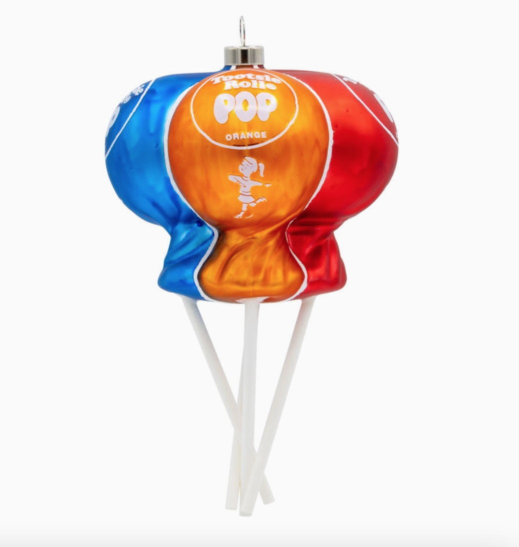 Tootsie Roll Bunch Pops Glass Christmas Ornament – Officially Licensed