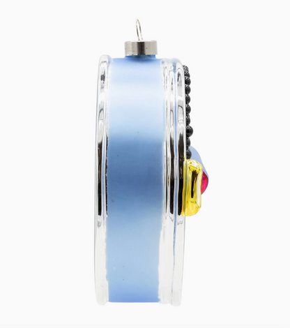 Caviar Tin Glass Christmas Ornament