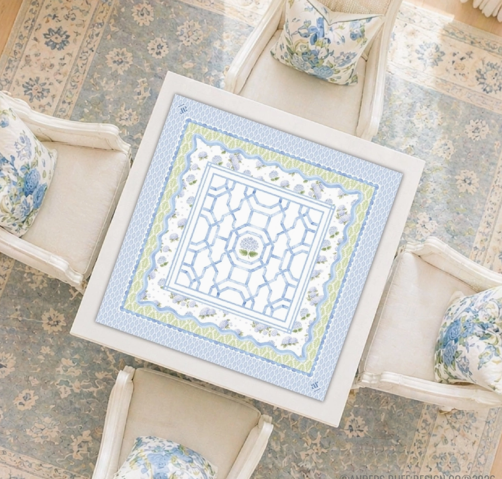 House of Hydrangea Mahjong Mat
