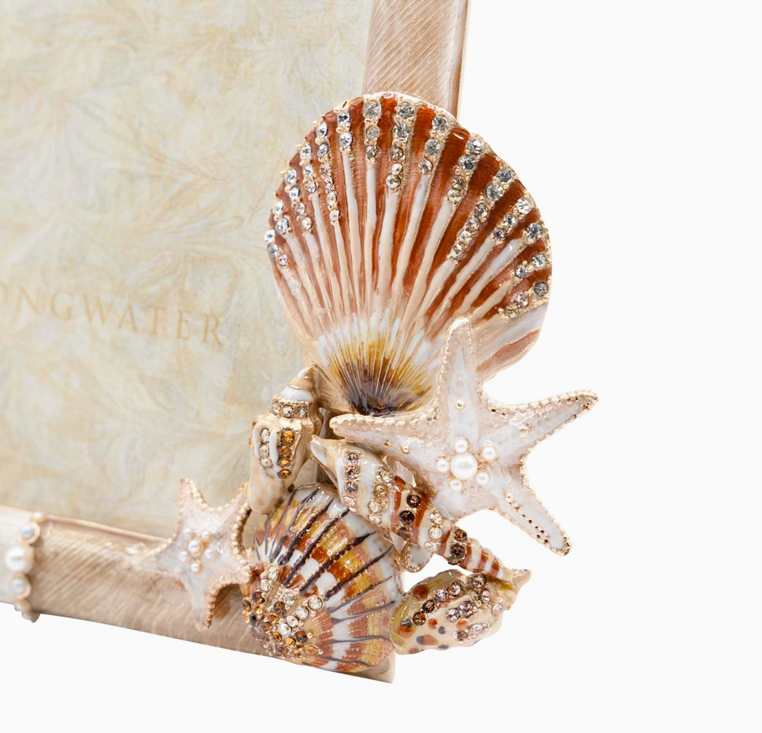 Jay Strongwater Dune Seashell 5" x 7" Frame