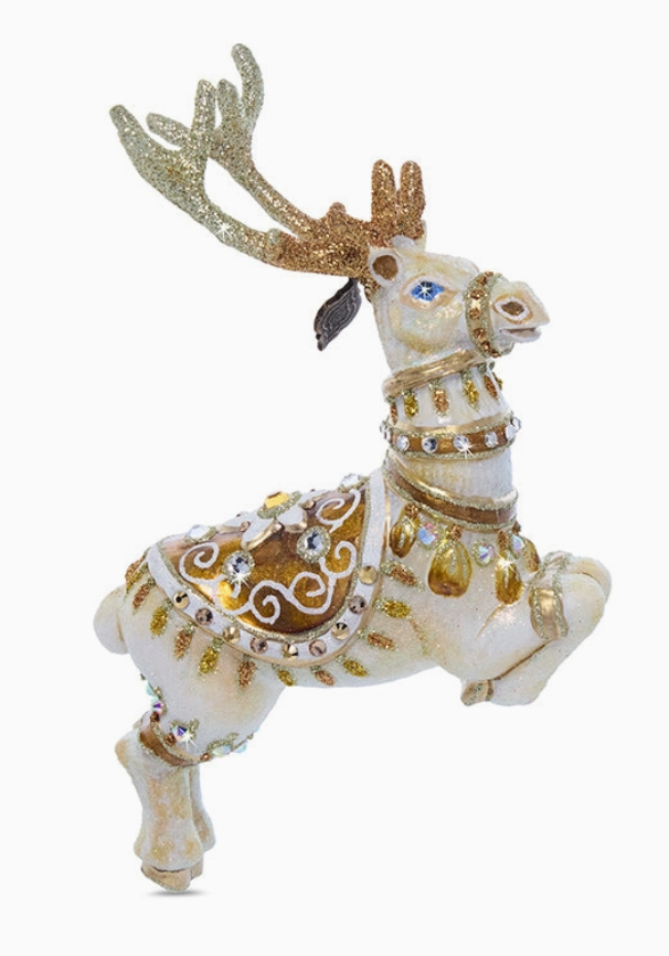 Jay Strongwater Blitzen Glass Reindeer Ornament