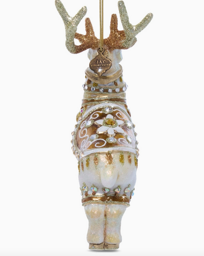 Jay Strongwater Blitzen Glass Reindeer Ornament