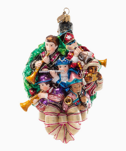Jay Strongwater 11 Pipers Piping Glass Ornament – 12 Days of Christmas