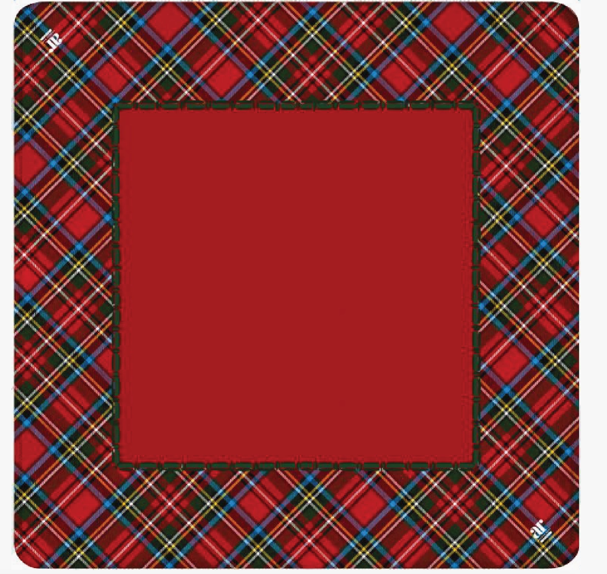 Tartan Tidings Christmas Mahjong Mat – 33" x 33" | Anders Ruff Design Co.