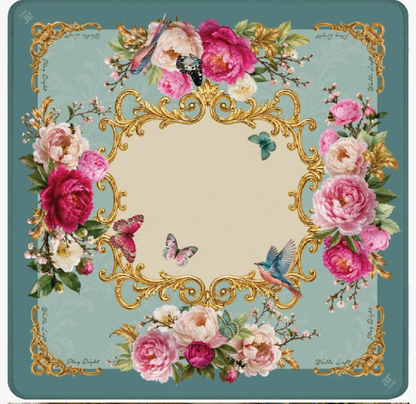Mahj in Bloom Floral Mahjong Mat – 33" x 33" | Anders Ruff