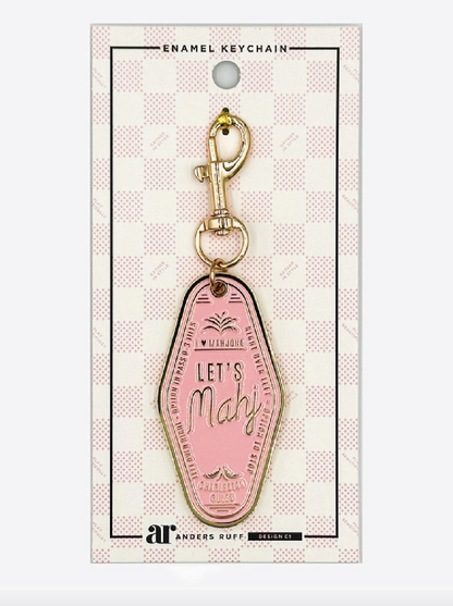 Let's Mahj Mahjong Enamel Keychain Charm – 3 Colors | Anders Ruff