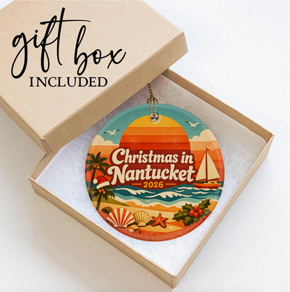 Nantucket Christmas 2026 Keepsake Ornament – 3 Styles
