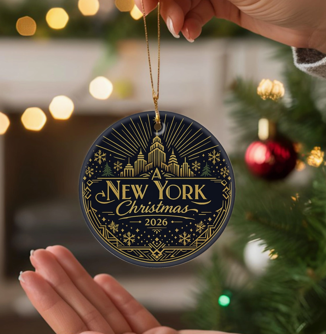 New York Christmas Ornament 2026 – 3 Styles