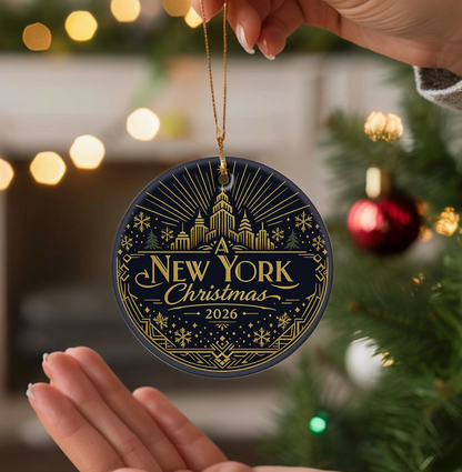 New York Christmas Ornament 2026 – 3 Styles