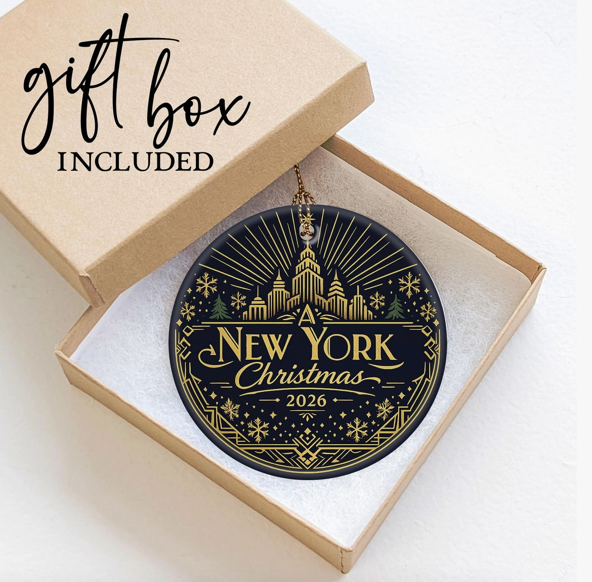 New York Christmas Ornament 2026 – 3 Styles
