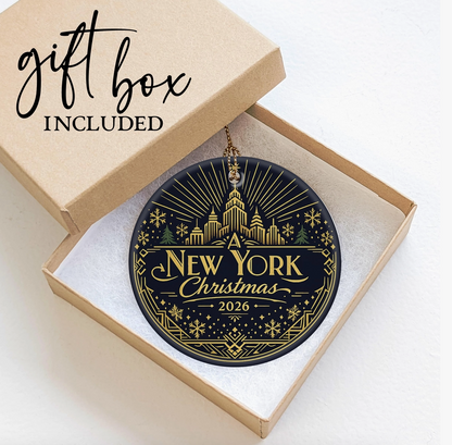 New York Christmas Ornament 2026 – 3 Styles