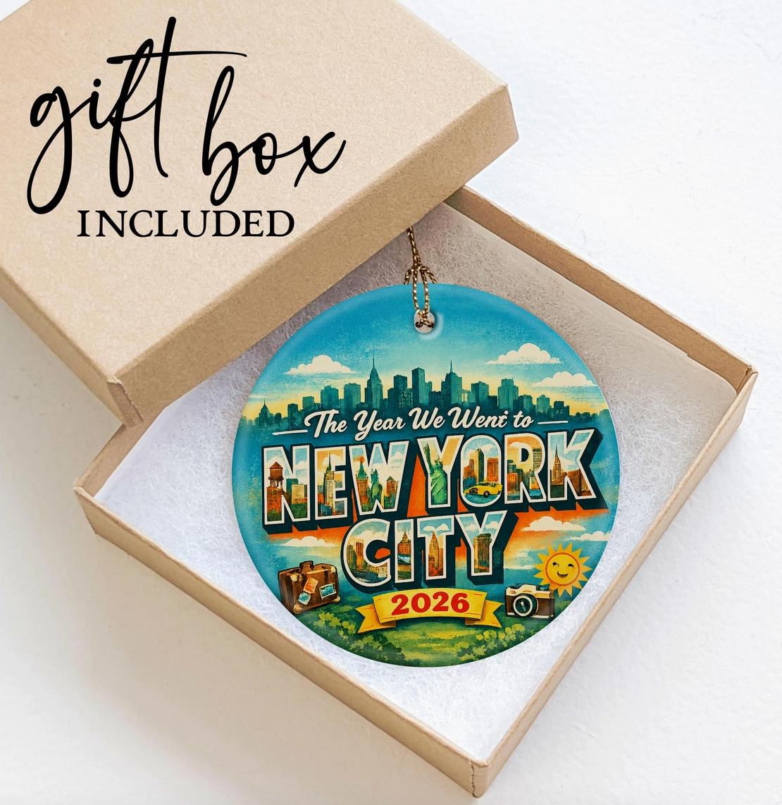 The Year We Went to New York City 2026 Ornament – 3 Styles