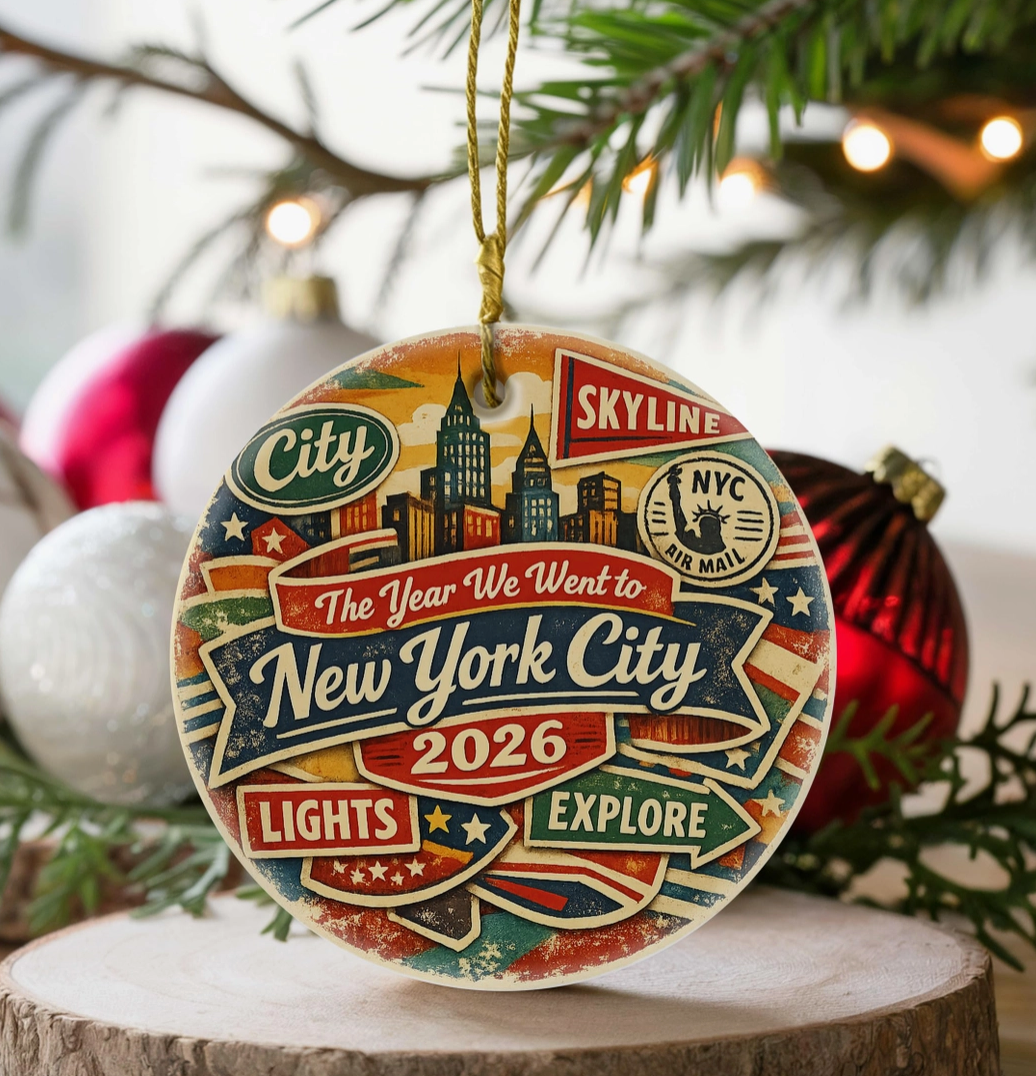 The Year We Went to New York City 2026 Ornament – 3 Styles
