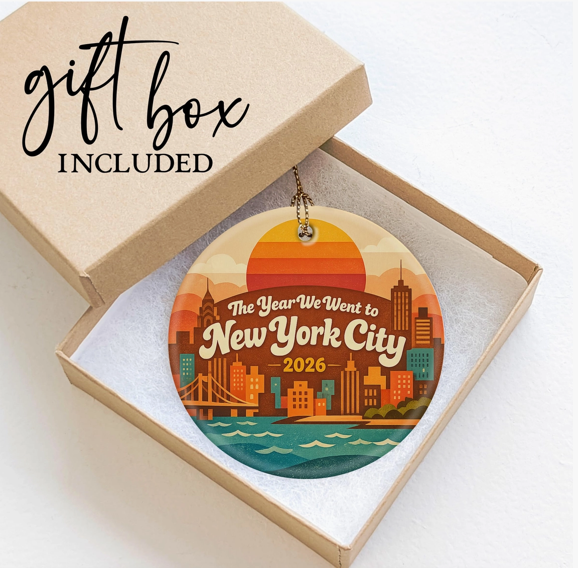 The Year We Went to New York City 2026 Ornament – 3 Styles