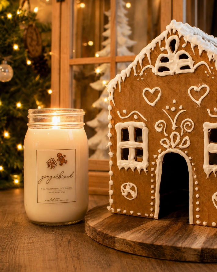 Gingerbread Classic Soy Candle – 16 oz